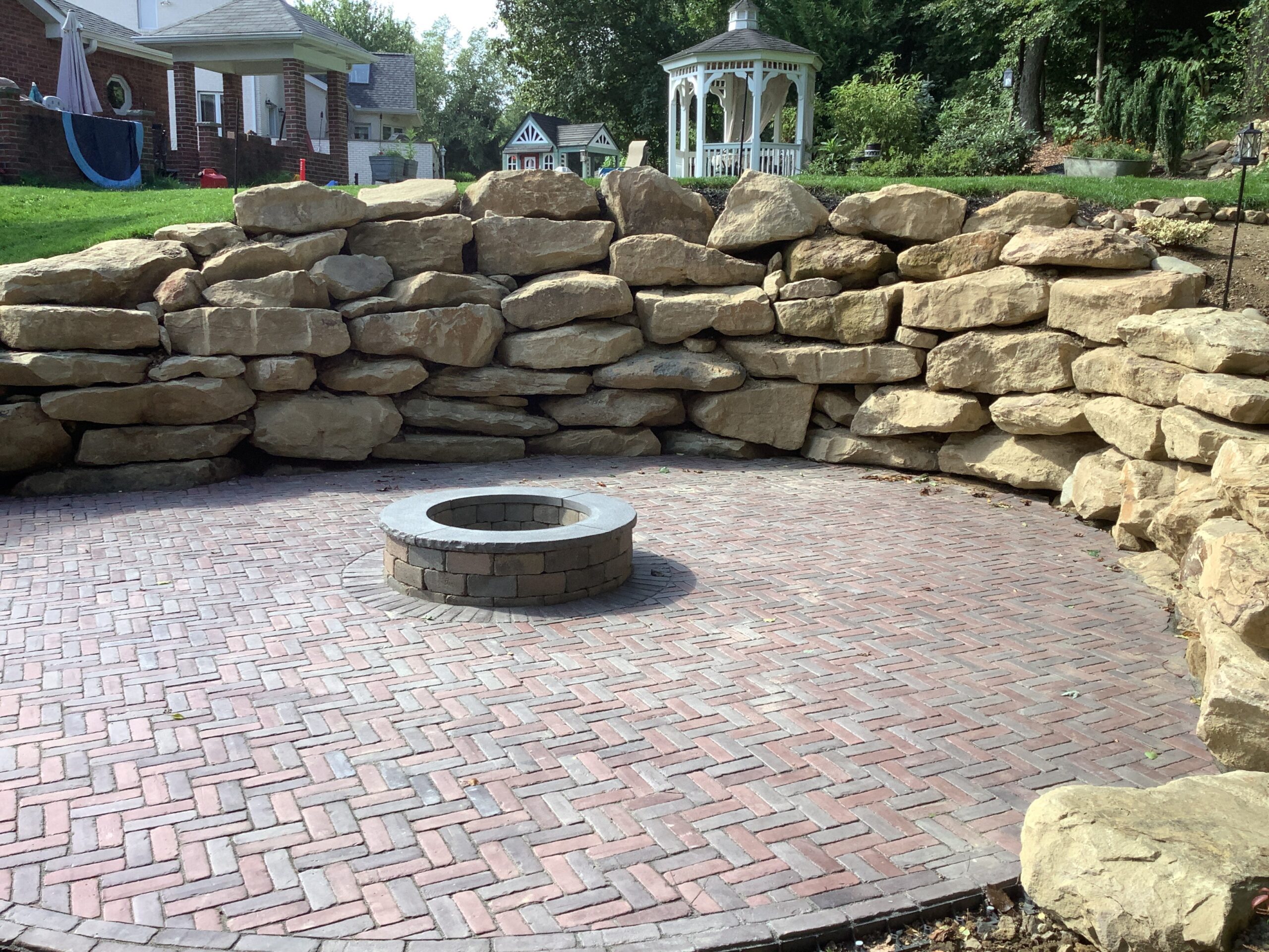 Building Foundation: Patio Installation Stockman Lawnscape Inc.